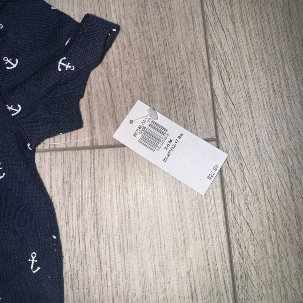 OLD NAVY Navy Anchor Print Kids One Piece Romper - Picture 2 of 4